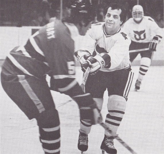 Andre Lacroix in the Whalers vs Canadiens Old Timers game January 27th 1982