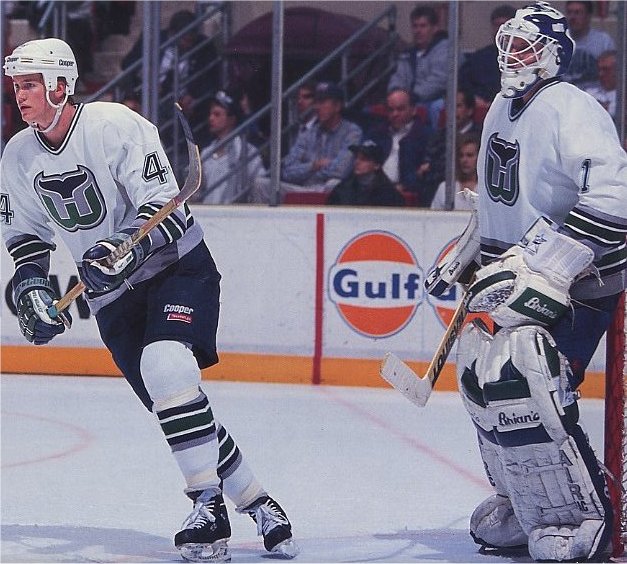 Chris Pronger and Sean Burke