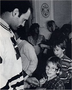 Dave Babych and friends at the Uconn Health Center