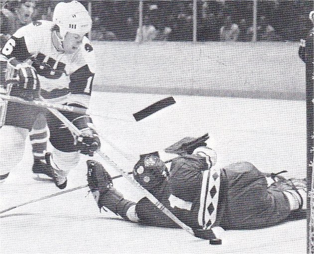 George Lyle beats Vladislav Tretiak for the 5-2 win vs the Soviets