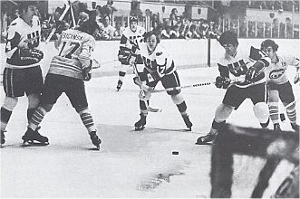 John Cunniff, Larry Pleau, Ted Green, and Tim Sheehy