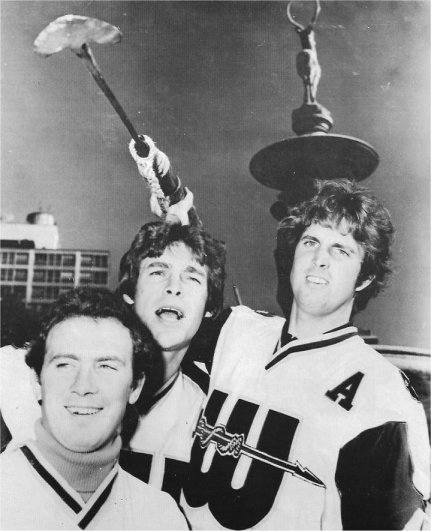 Larry Pleau, Jim Dorey, and Terry Caffery
