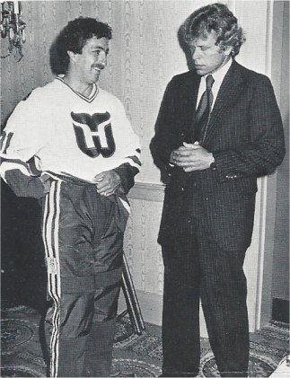 Mike Veisor and Howard Baldwin check out the new Cooperalls