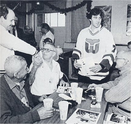 Stewart Gavin and friends at the Rocky Hill Veterans center