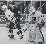 Zarley Zalapski and Sean Burke