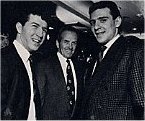 Kevin Dineen, Dave Keon, and Ron Francis at the Whalers Hall of Fame induction ceremony