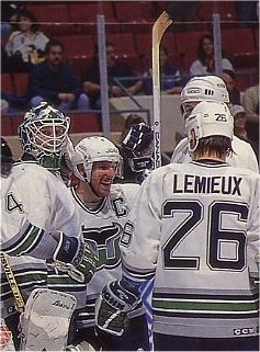 Sean Burke, Pat Verbeek, Jocelyn Lemieux