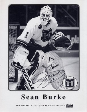 #68 Sean Burke - Hartford Whalers - 1992-93 Ultra Hockey